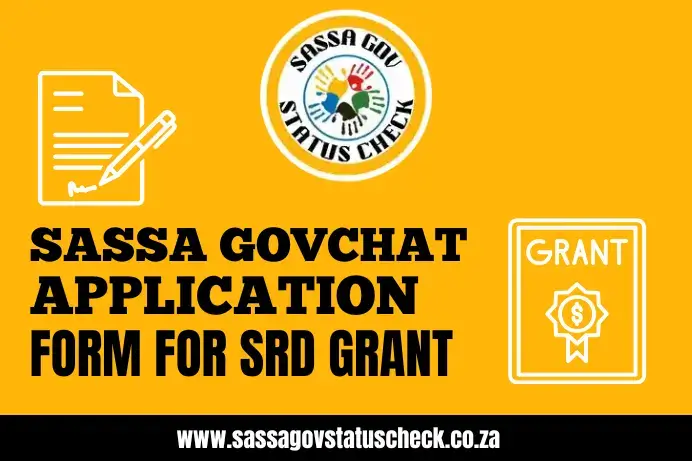 GovChat Application Form for SASSA SRD Grant